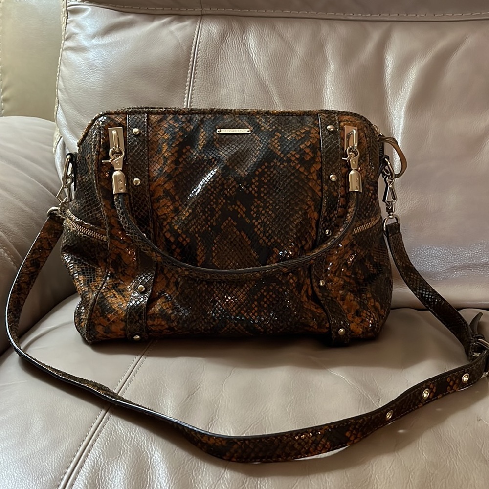 Rebecca Minkoff Leather Python Convertible Bag - Picture 2 of 16